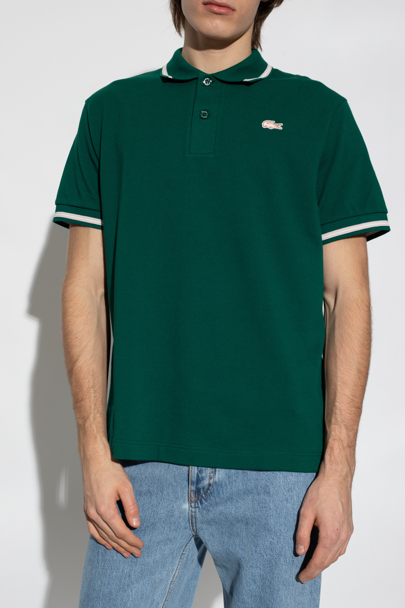 Green Polo shirt with logo Lacoste - Бюстгальтер marc o polo